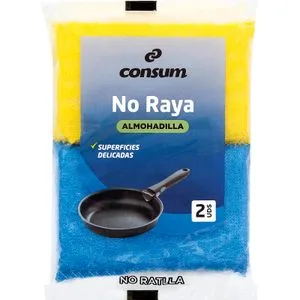 Estropajos Almohadilla No Raya 2 u