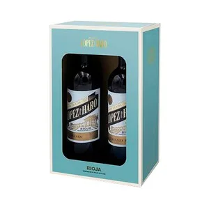 Lopez de Haro  Estuche con 2 Botellas de Vino Tinto Crianza con D.o. Ca. Rioja.