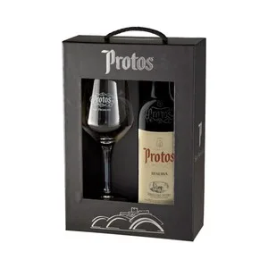 Protos  Estuche con Botella de Vino Tinto Reserva con D.o. Ribera del Duero.