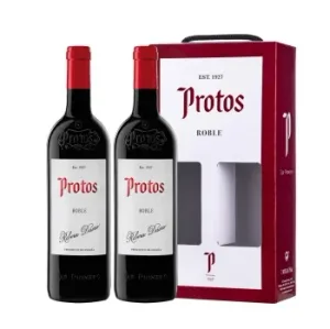 Estuche de 2 Botellas de Vino Tinto Roble Protos D.o. Ribera del Duero 75 Cl