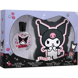 Estuche Kuromi con Eau de Toilette 50 Ml + Paleta de Sombras + Brillo de Labios y Colorete Kuromi