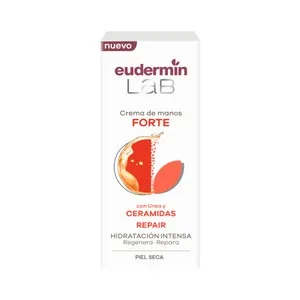 Eudermin Lab Forte Crema de Manos Hidratante con Urea y Ceramidas para Pieles Secas 75 Ml.