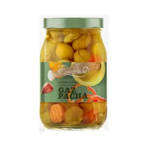 Excelencia Aceitunas Verdes Manzanilla Gazpacha Excelencia Frasco de 800 G 450 G