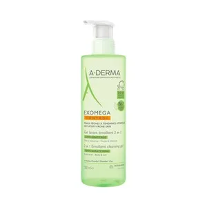 A.derma Exomega Control Gel Limpiador Emoliente 2 en 1 Anti-irritación 500 Ml.