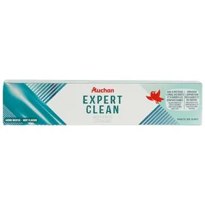Producto Alcampo Expert Clean Pasta de Dientes con Sabor a Menta y Acción de Limpieza Intensa 75 Ml.