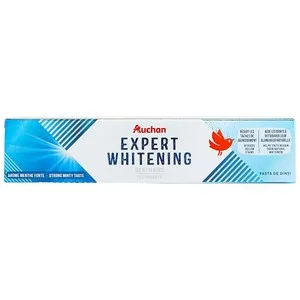 Producto Alcampo Expert Whitening Pasta de Dientes Blanqueante, con Sabor a Menta Fuerte 75 Ml.