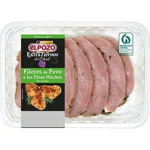 Extratiernos del Chef Filetes de Pavo Marinados a las Finas Hierbas Peso Aproximado Elpozo