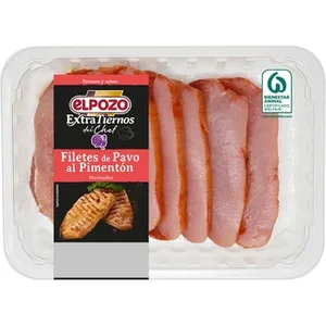 Extratiernos del Chef Filetes de Pavo Marinados al Pimentón Peso Aproximado  Elpozo 500 G