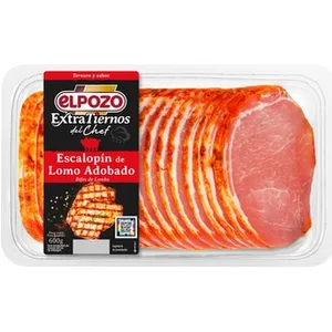 Extratiernos Escalopín de Lomo de Cerdo Adobado Filetes Finos sin Gluten y sin Lactosa Elpozo