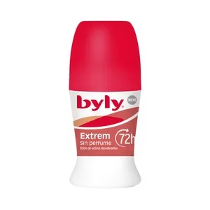 Byly Extrem Desodorante Roll-on para Mujer sin Perfume, Antitranspirante hasta 72 Horas 50 Ml.