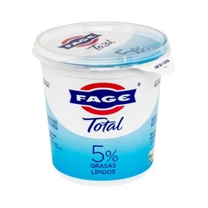 Fage Yogur Natural Colado Receta Griega, con Tan Sólo 5% Materia Grasa Total 1 Kg. 950 G