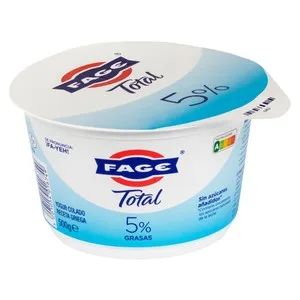 Fage Yogur Natural Colado Receta Griega, con Tan Sólo 5% Materia Grasa Total 500 G. 450 G