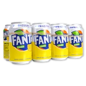 Fanta Limón Zero Azúcar Paq. 8 Latas de 33 Cl