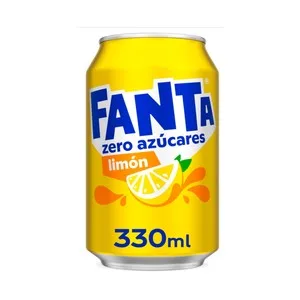 Fanta Zero Refresco de Limón Zero Azúcares Lata de 330ml 330 ML
