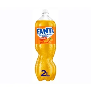 Fanta Zero Refresco de Naranja sin Azúcares Añadidos Botella de 2 L. 2000 ML