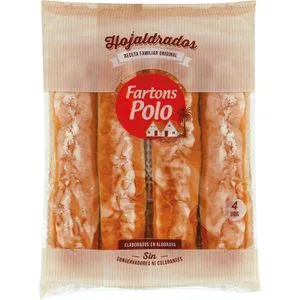 Fartons Hojaldrados Bandeja 4 Unidades 160 Gr