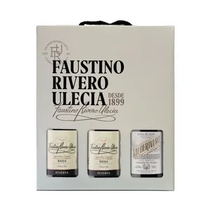 Faustino Rivera Ulecia Estuche Vino Tinto Reserva (2) con D.o. Ca. Rioja + Vino Tinto Crianza con D.o. Ribera del Duero.