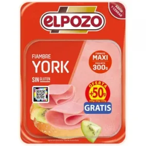 Fiambre de Magro de Cerdo para Sándwich en Lonchas Elpozo sin Gluten 300 G