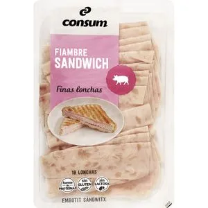 Fiambre de Sándwich Finas Lonchas 250 Gr