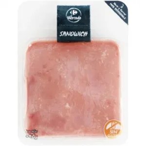 Fiambre de York Sándwich en Lonchas Carrefour el Mercado sin Gluten 300 G