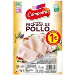 Fiambre Pechuga Pollo B/g Lonchas 75 Gr
