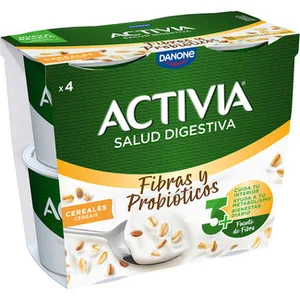 Fibras y Probióticos Bífidus con Cereales Pack 4 Danone Activia