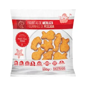Figuritas de Merluza Empanadas Hacendado Ultracongeladas 0.5 KG