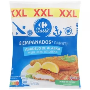 Filete de Abadejo Empanados XXL Classic´ Carrefour 800 G.