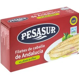 Filete de Caballa Sur Aceite de Oliva 80 Gr