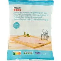 Filete de Merluza sin Piel Eroski Basic, Bolsa 900 G