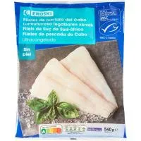 Filete de Merluza sin Piel Eroski, Bolsa 540 G