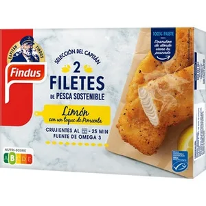 Filete de Pescado con Limón y Toque de Pimienta 2 Unidades  Findus 225 G