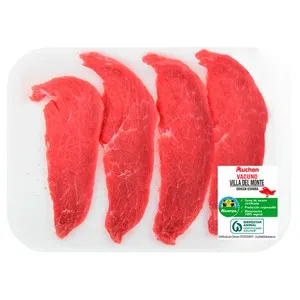 Alcampo Cultivamos LO Bueno Filetes de 1ª a de Vacuno Villa del Monte, Ideales Placha o Freir 262.5 G