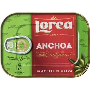 Filetes de Anchoa del Cantábrico en Aceite de Oliva Elaboradas a Mano Lorea