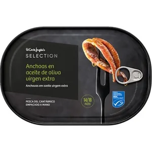 Filetes de Anchoa en Aceite de Oliva Virgen Extra Pesca del Cantábrico el Corte Ingles Selection
