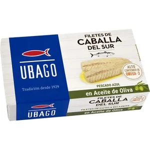 Filetes de Caballa del Sur en Aceite de Oliva Ubago