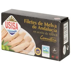 Usisa Filetes de Melva en Aceite de Oliva Lata de 80 G.