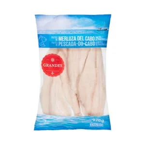 Filetes de Merluza del Cabo Grandes sin Piel Hacendado Ultracongelados
