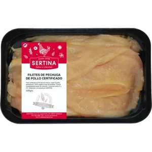 Filetes de Pechuga de Pollo Certificado Peso Aproximado Sertina