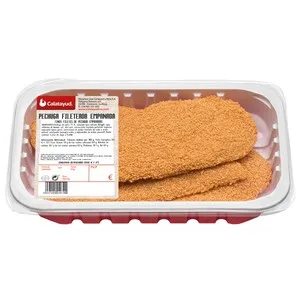 Bandeja de Filetes Empanados de Pechuga de Pollo Calatayud