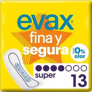 Fina y Segura Compresa sin Alas Maxi Evax