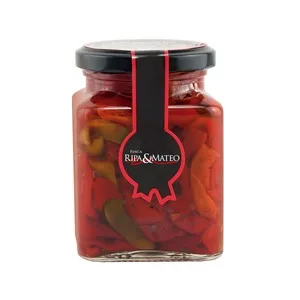 Finca Ripa & Mateo Pimientos del Piquillo en Tiras Rojos y Verdes 250 G. 245 G