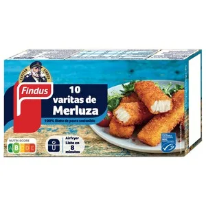 Findus Varitas de Merluza (100% Filete Procedente de Pesca Sostenible Msc) 250 G.