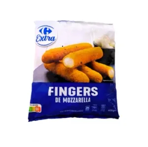 Fingers de Queso Mozzarella Carrefour 400 G.