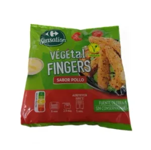 Fingers Vegetal Sabor Pollo Carrefour Sensation 275 G.