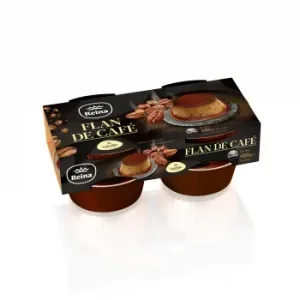 Flan de Café Salzillo Reina sin Gluten Pack de 4 Unidades de 100 G.