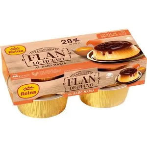 Flan de Huevo al Baño María 4 X 110 Gr
