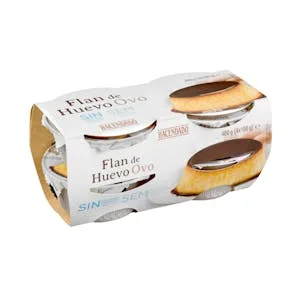 Flan de Huevo sin Azúcares Añadidos Hacendado 0.4 KG