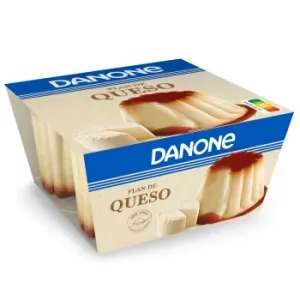 Flan de Queso Danone Pack de 4 Unidades de 100 G.
