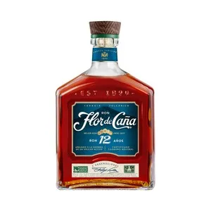 Flor de Caña Terroir Volcánico Ron Artesanal Envejecido 12 Años Botella 70 Cl. 700 ML